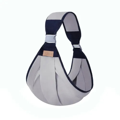 Gray  baby carrier on a white background