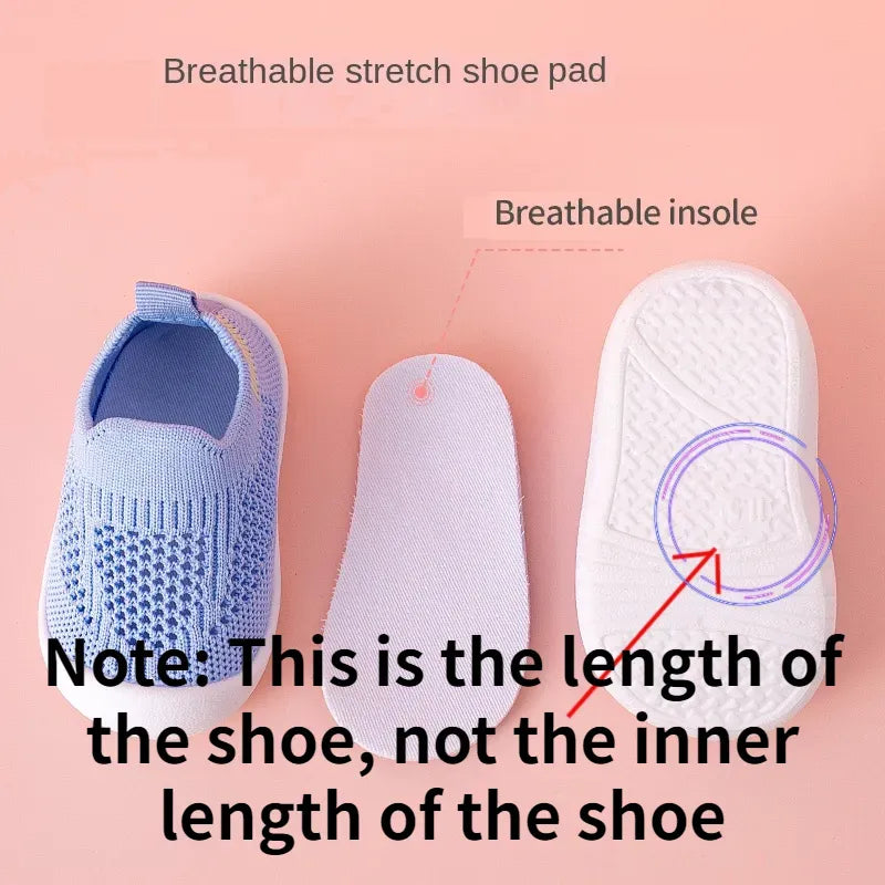 Shoe components including a breathable stretch shoe pad, breathable insole, and breathable shoes pad on a pink background.