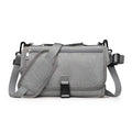 Light gray portable changing pad on white background